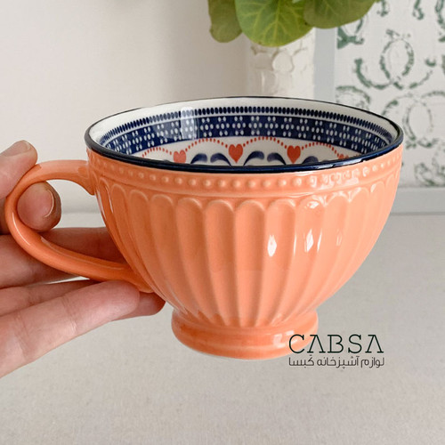 فنجان دنی هوم مدل لته خوری بسته 1 عددی سایز بزرگ 335 میلی