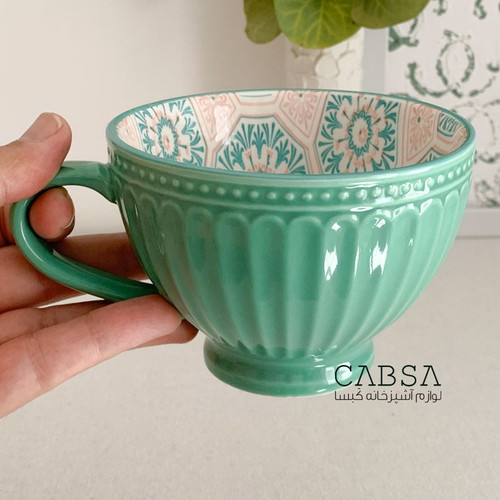 فنجان دنی هوم مدل لته خوری بسته 1 عددی سایز بزرگ 335 میلی