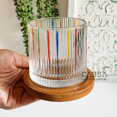 لیوان چرخشی زیره بامبو 3 طرح وارداتی