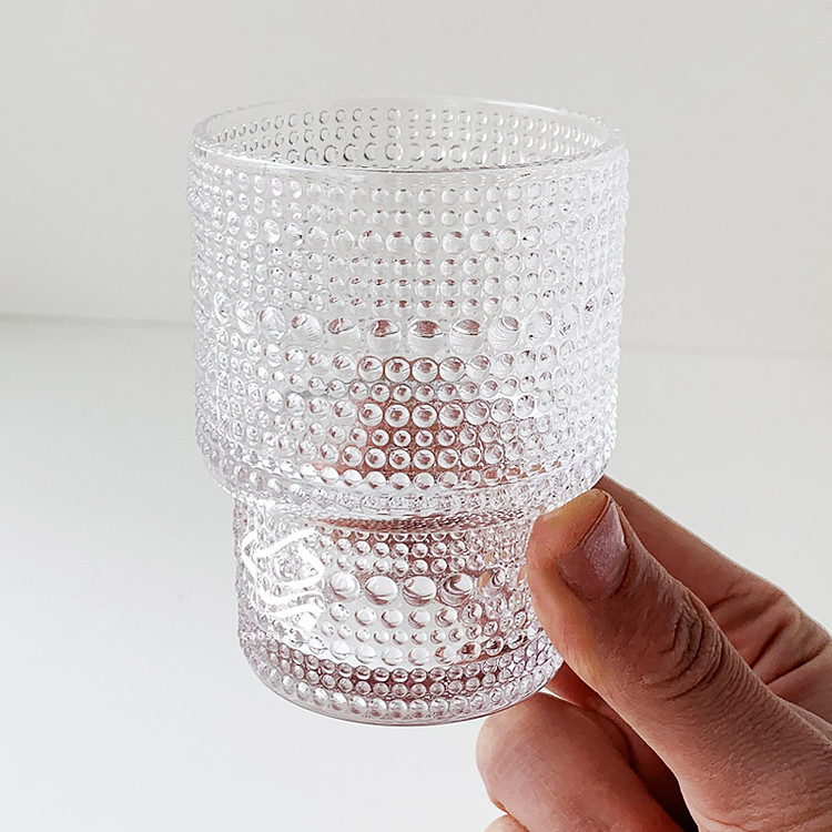 نیم لیوان طرح زارا بلور وارداتی طرح بسته 6 عددی در دو طرح