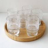 نیم لیوان طرح زارا بلور وارداتی طرح بسته 6 عددی در دو طرح