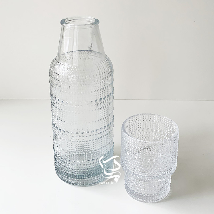 پارچ شب بلوری با لیوان ست بلور ضخیم وارداتی در ۴ طرح مختلف، مناسب برای استفاده روزمره و پذیرایی شیک.