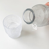 پارچ شب بلوری با لیوان ست بلور ضخیم وارداتی در ۴ طرح مختلف، مناسب برای استفاده روزمره و پذیرایی شیک.