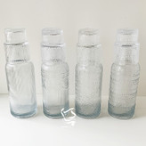 پارچ شب بلوری با لیوان ست بلور ضخیم وارداتی در ۴ طرح مختلف، مناسب برای استفاده روزمره و پذیرایی شیک.