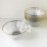 کاسه آبگوشت خوری نوری تازه مدل سولو، بسته ۶ عددی، با لب طلای هلندی ۱۰٪ – فروش انحصاری فروشگاه کبسا