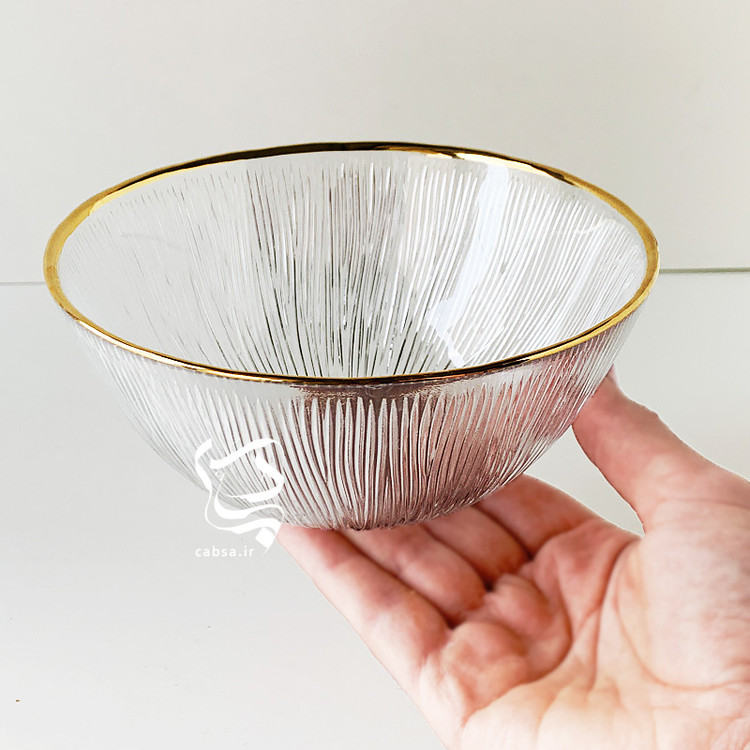 کاسه آبگوشت خوری نوری تازه مدل سولو، بسته ۶ عددی، با لب طلای هلندی ۱۰٪ – فروش انحصاری فروشگاه کبسا