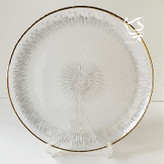 دیس نوری تازه سولو بسته ۲ عددی با دور طلای هلندی ۱۰٪، طراحی زیبا و باکیفیت، مناسب برای پذیرایی لوکس