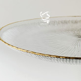 دیس نوری تازه سولو بسته ۲ عددی با دور طلای هلندی ۱۰٪، طراحی زیبا و باکیفیت، مناسب برای پذیرایی لوکس