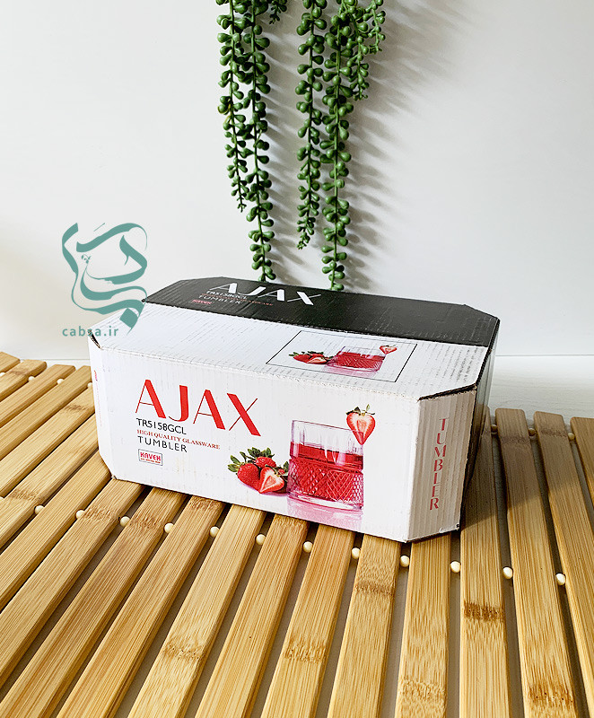 ست لیوان بلور لب طلایی کاوه – 6 عددی، بلور شفاف با لبه طلایی برای سرو نوشیدنی