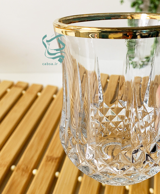 فنجان لب طلایی کمر باریک مدل اپرا نوری تازه بسته 6 عددی مناسب سرو چای و پذیرایی شیک
