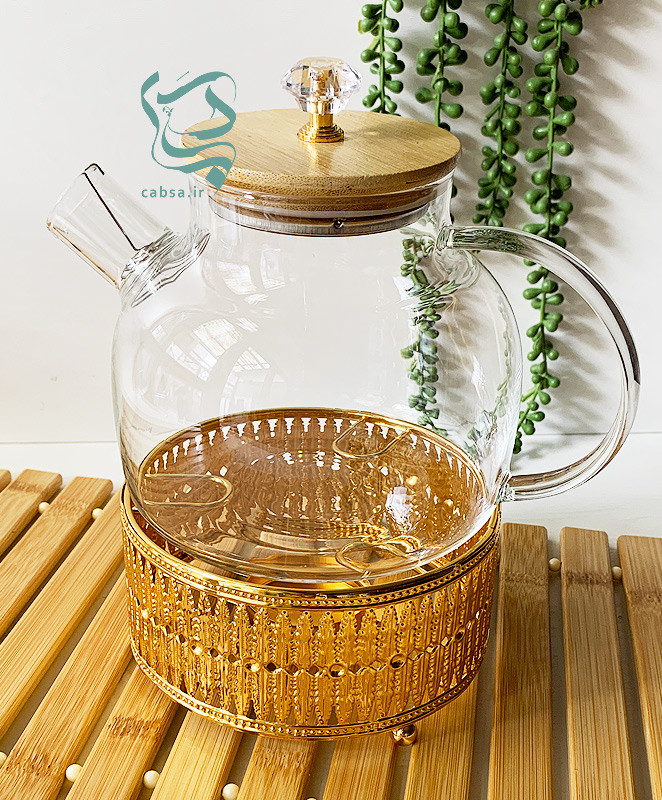 وارمر فلزی گرد طلایی رنگ ثابت وارداتی با طراحی شیک – مناسب گرم نگه داشتن نوشیدنیها و پذیرایی