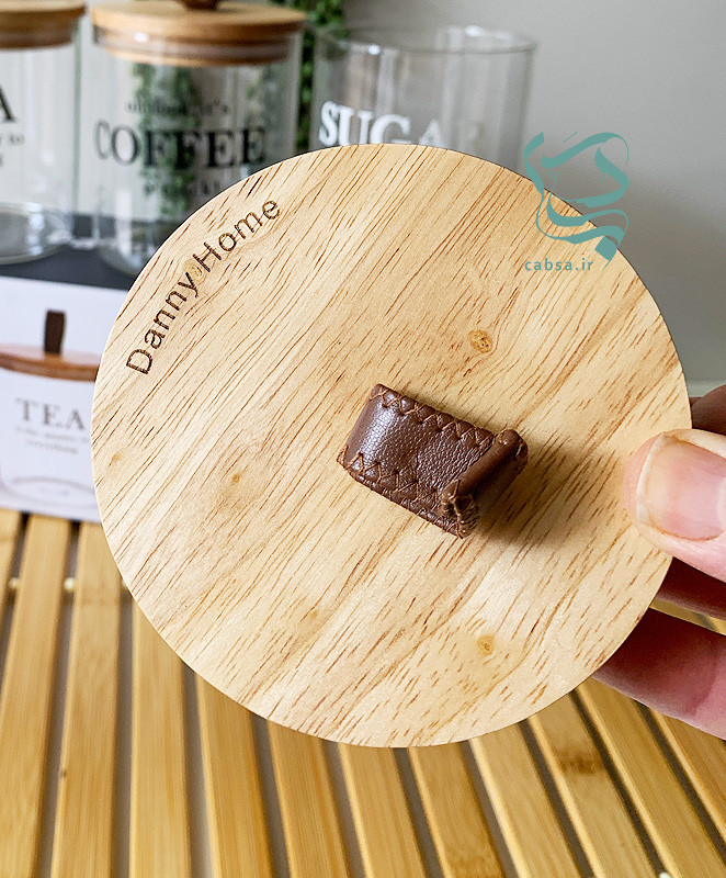 ست بانکه شیشهای با درب بامبو – ظروف نگهداری آشپزخانه