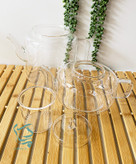 ست کتری و قوری پیرکس شفاف با صافی داخلی – مناسب چای و دمنوش