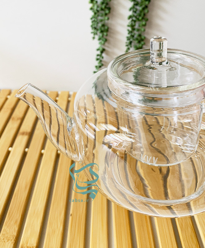 ست کتری و قوری پیرکس صافیدار – سرو چای در آشپزخانه و پذیرایی