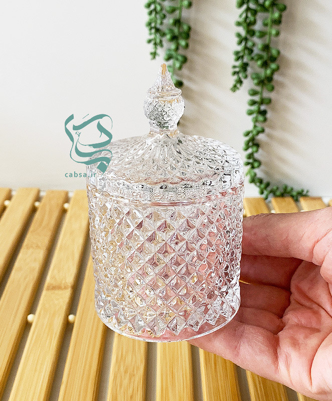 قندان بلور دلیگلس شفاف – مناسب قند و شکر