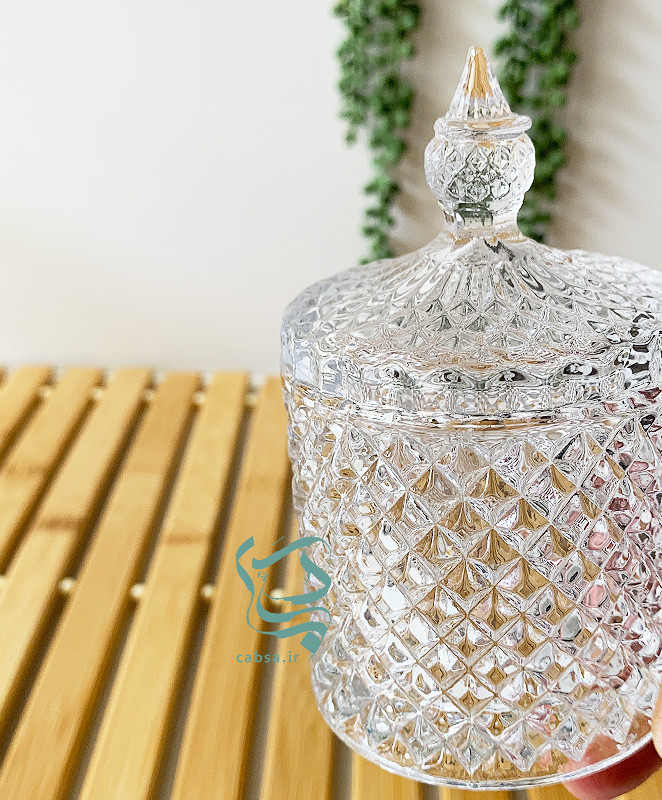 ظرف بلور پذیرایی دلی گلس – مناسب میز مهمان