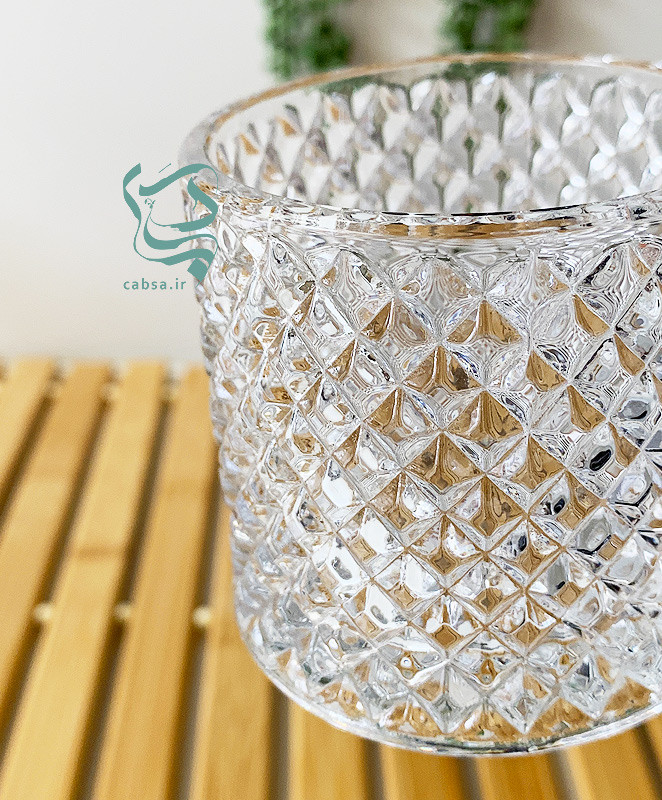 قندان بلور شفاف برای چای و پذیرایی