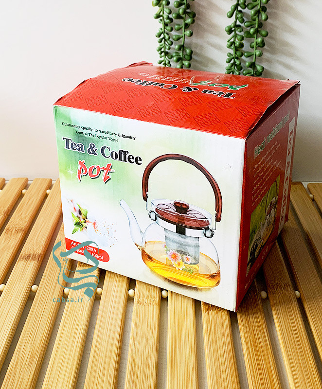 قوری پیرکس گلدار بزرگ مناسب پذیرایی