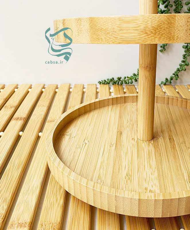 شیرینیخوری بامبو سه طبقه برای پذیرایی