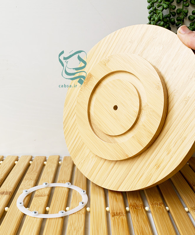 سرو شیرینی و کیک با شیرینیخوری سهطبقه بامبو