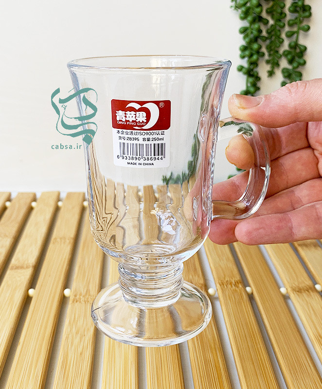 پک ۶ تایی لیوان دستهدار ساده برند دلی – نمای اصلی