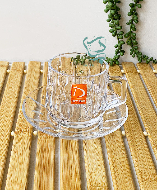 فنجان و نعلبکی مدل نیزه برند دلی بسته 12 تکه – نمای اصلی