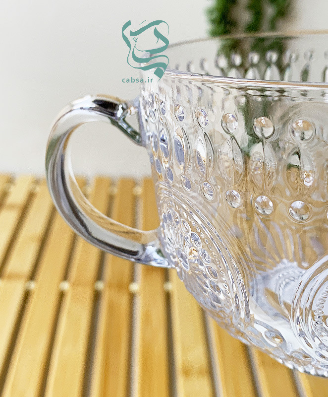 لیوان برجسته برند دلی برای سرو نوشیدنی