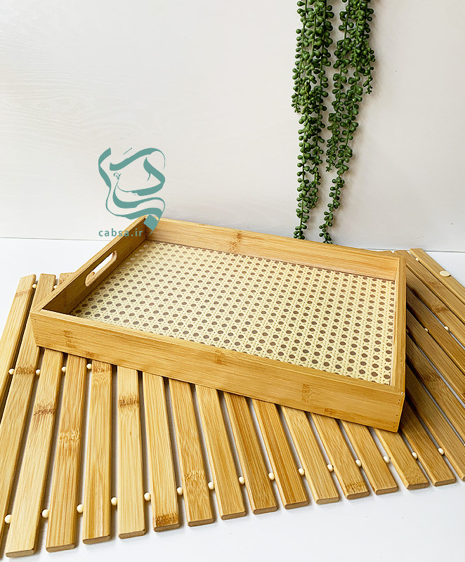 سینی حصیری بامبو وارداتی – سرو غذا و تنقلات