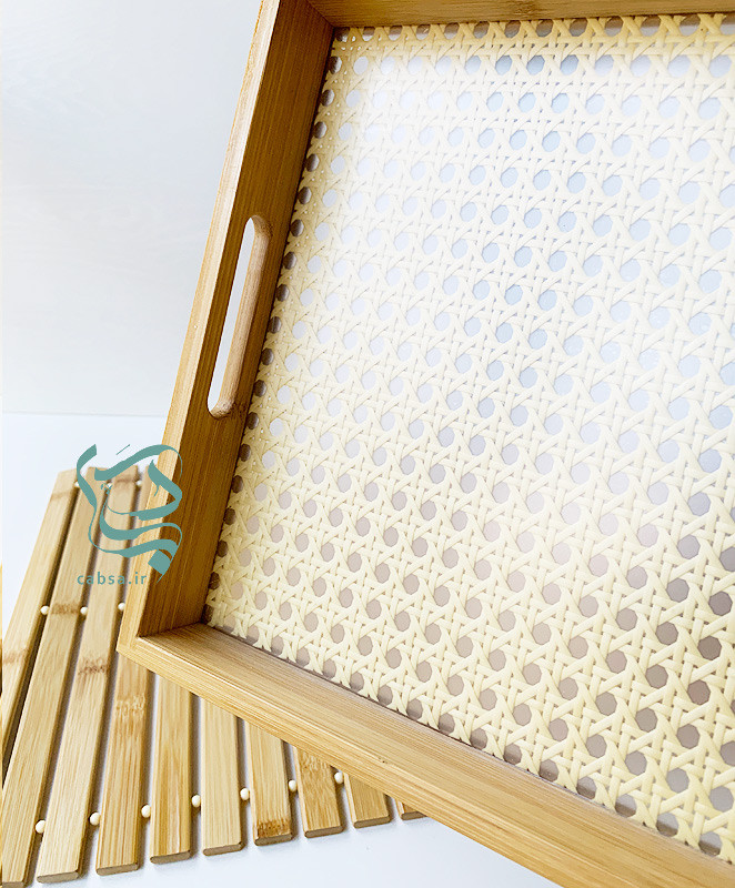 سینی بامبو متوسط برای میز پذیرایی