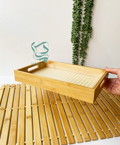 سینی بامبو حصیری وارداتی – سرو پذیرایی