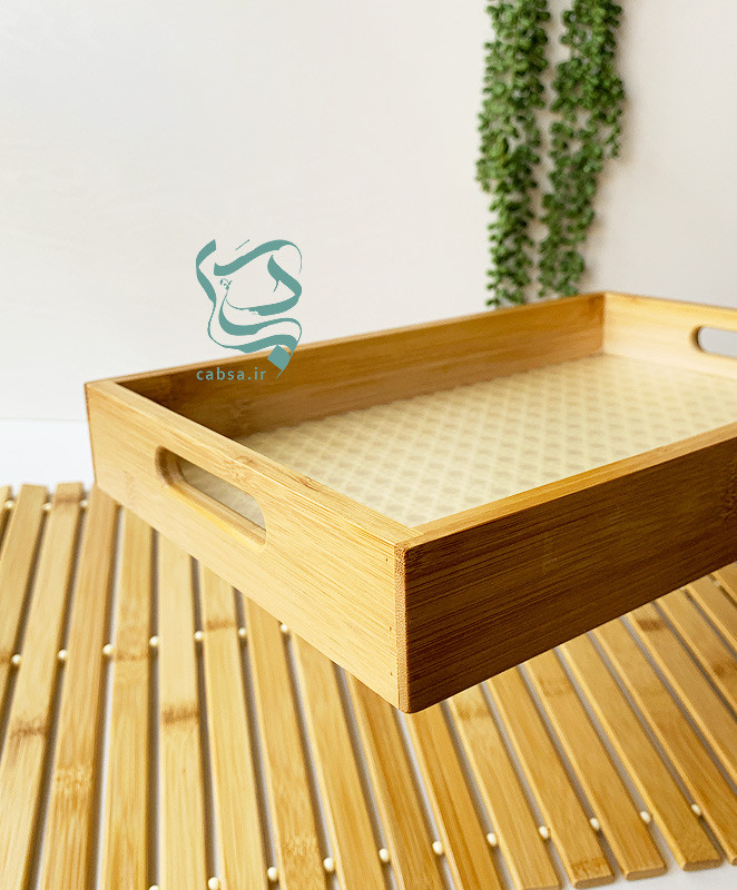 سینی سرو نوشیدنی و تنقلات طراحی طبیعی