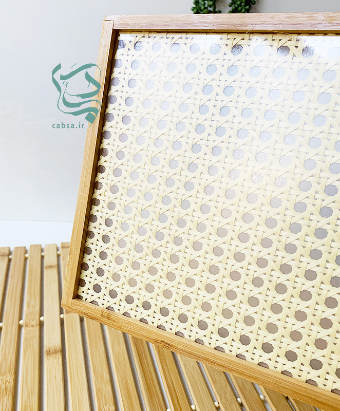 سینی سرو نوشیدنی و تنقلات طراحی طبیعی