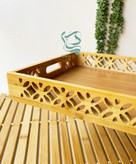 سینی بامبو برای سرو غذا و نوشیدنی