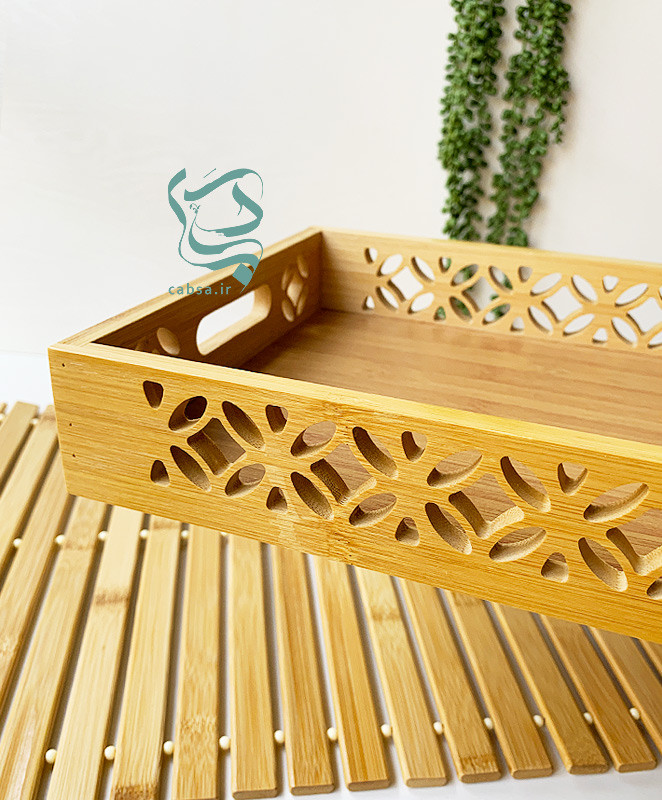 سینی سرو بامبو کوچک وارداتی