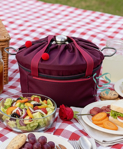 کاور قابلمه متوسط کتان نخ چند لایه ضخیم