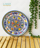 پیش دستی سرامیکی طرح سنتی نقش برجسته بشقاب سرامیکی وارداتی درجه یک سایز بزرگ