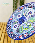 پیش دستی سرامیکی طرح سنتی نقش برجسته وارداتی درجه یک سایز کوچک نعلبکی